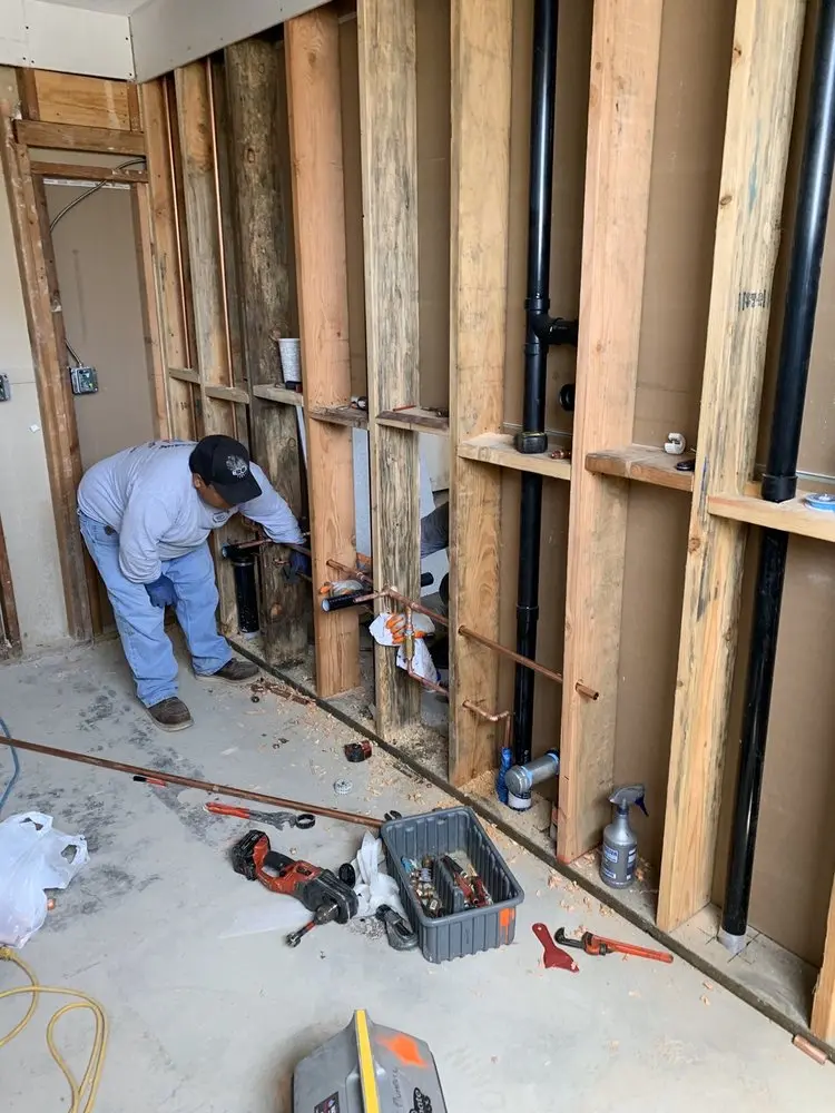 Commercial rough-in plumbing for Gas Line Repair in Pleasant Hill